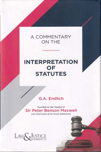 A Commentary On The Interpretation Of Statutes