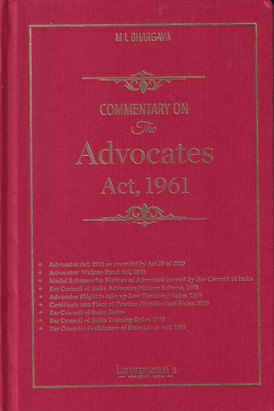 Commentary on The Advocates Act 1961