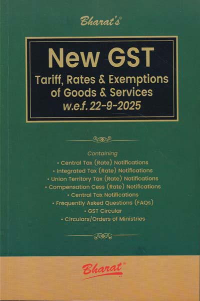 New GST Tariff Rates and Exemptions of Goods and Services WEF 22 Sep 2025