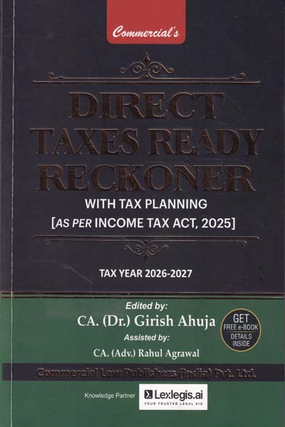 Direct Taxes Ready Reckoner With Tax Planning for Tax Year 2026-2027